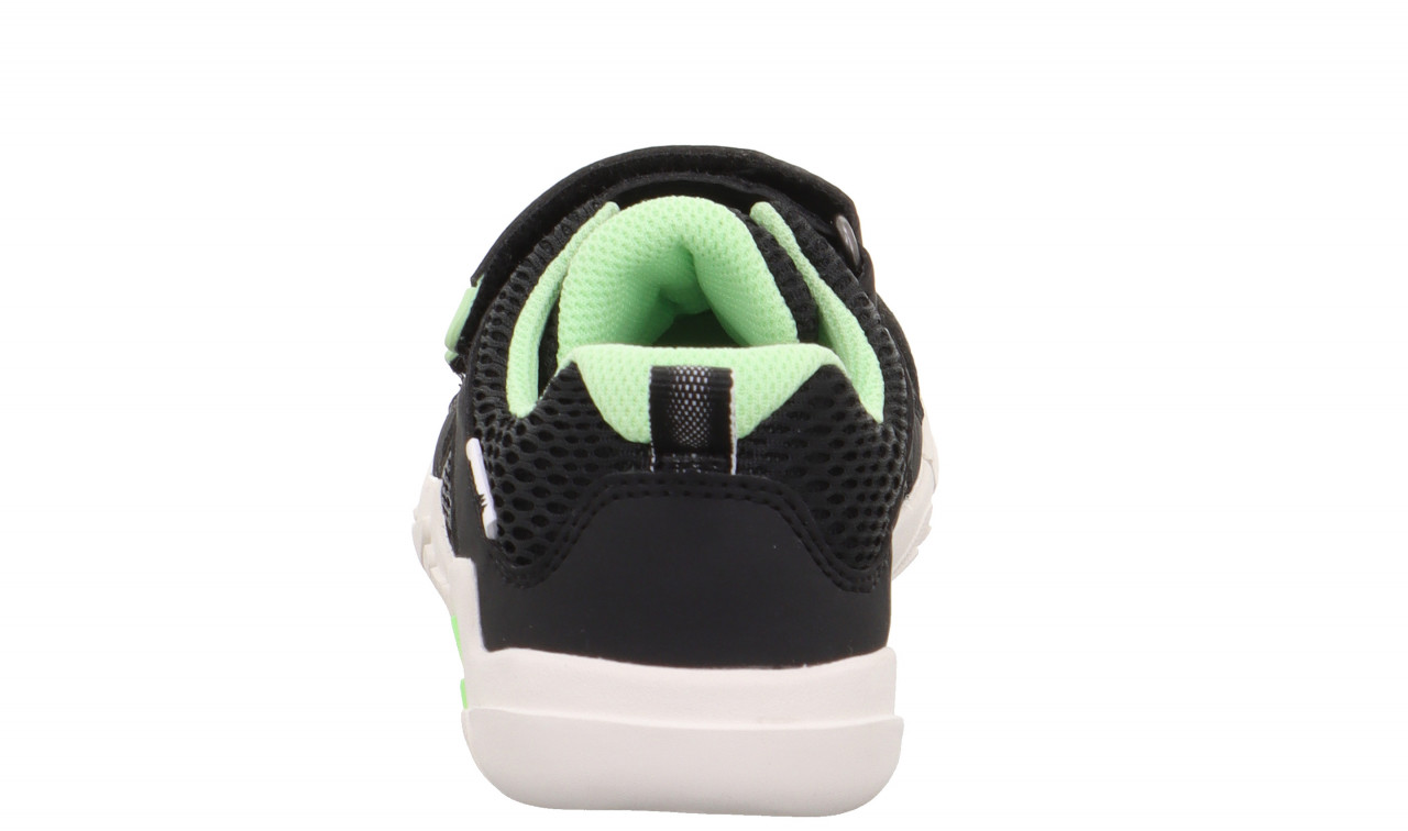 TRACE - Schwarz/HellgrünSneaker low mit Klettverschluss