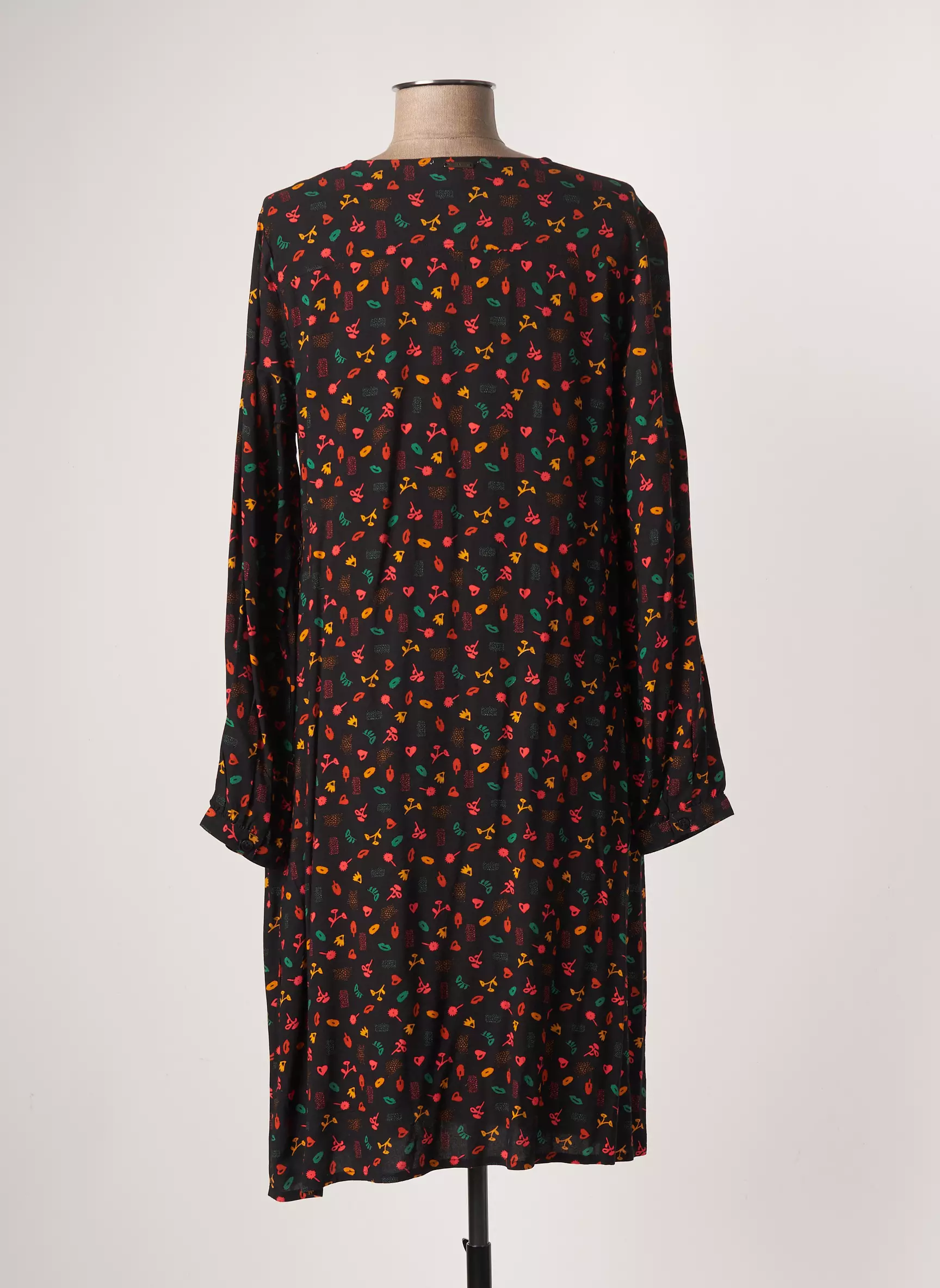 Agathe   Louise Robes Mi Longues Femme couleur noir