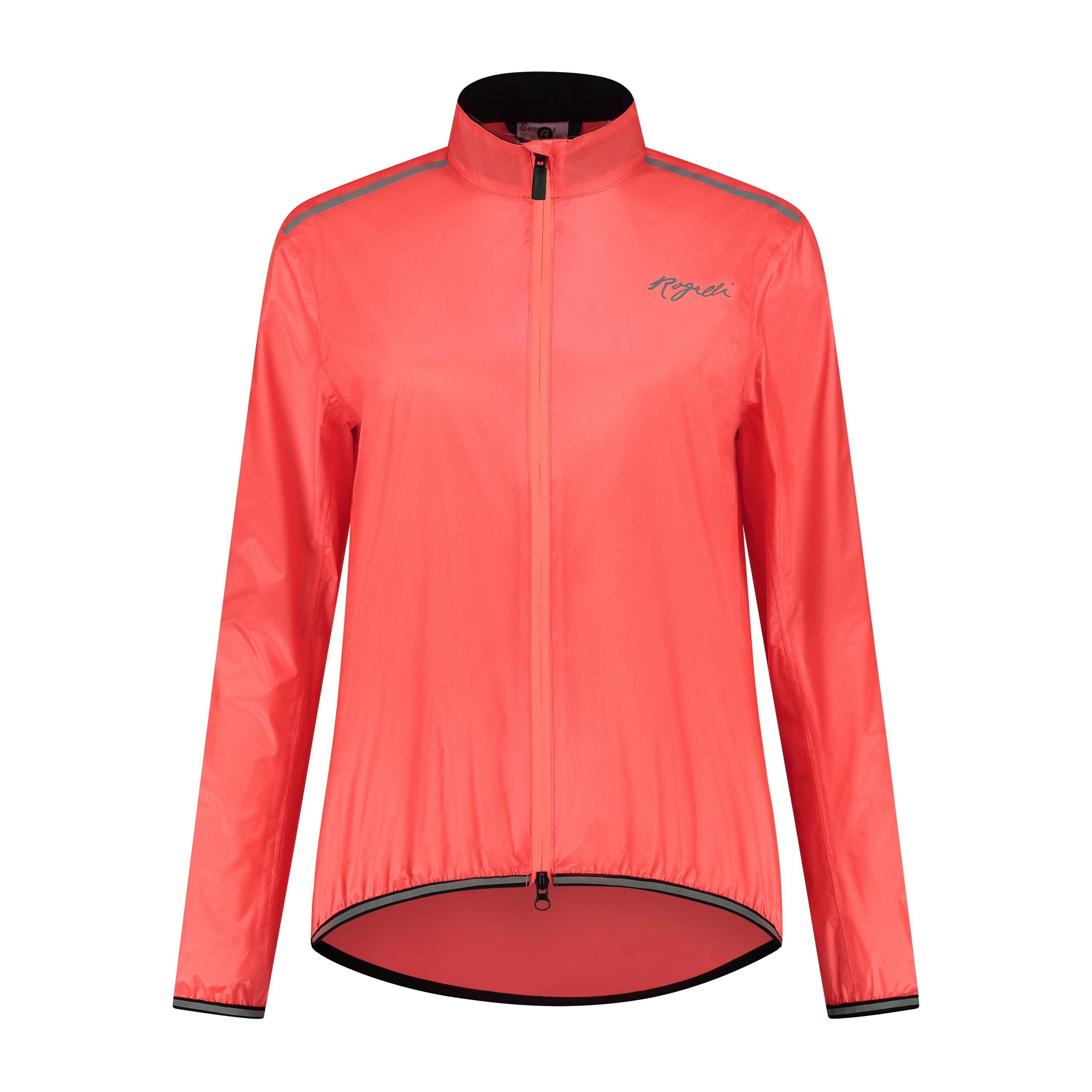 Rogelli Essential Coral Damen Fahrrad Regenjacke