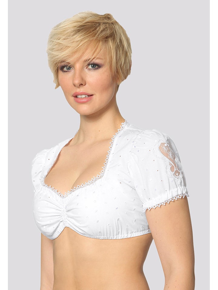 Stockerpoint Dirndlbluse in Weiß günstig kaufen