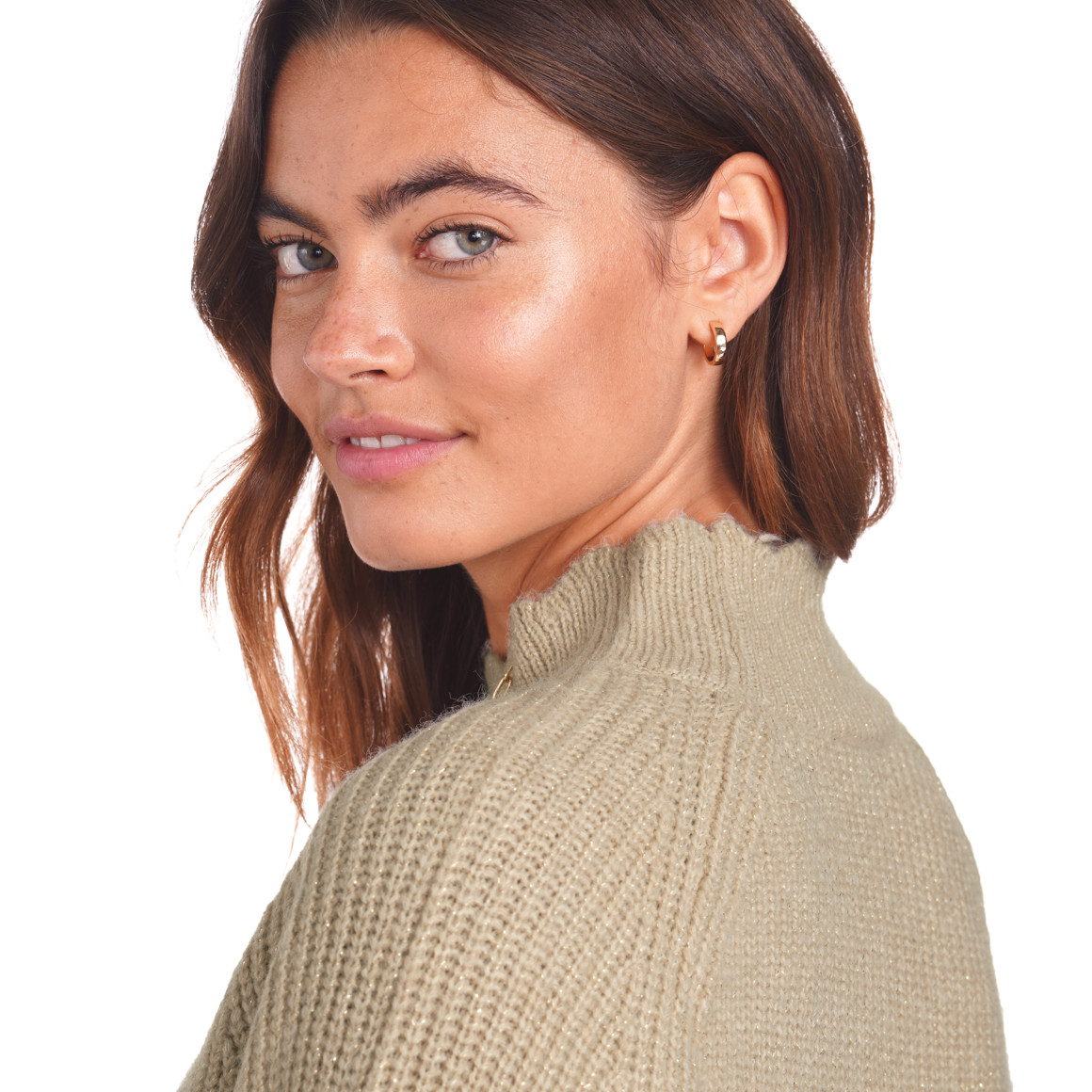 Damen Strickpullover mit Effektgarn