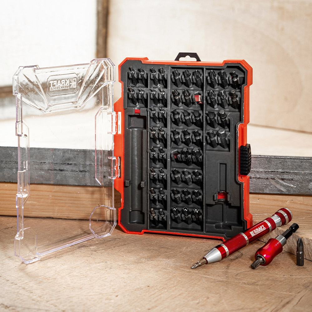 Kraft Werkzeuge Präzisionsschraubendreher-Bit-Set - 57tlg.