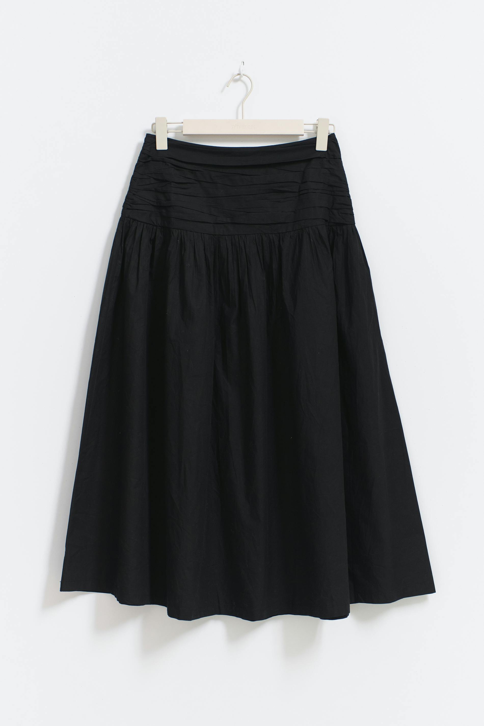 Dropped waist skirt