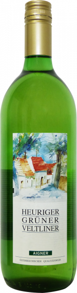 Weinkellerei Aigner Heuriger Grüner Veltliner QUW 1,0l Niederösterreich Aigner  trocken - 6er Karton