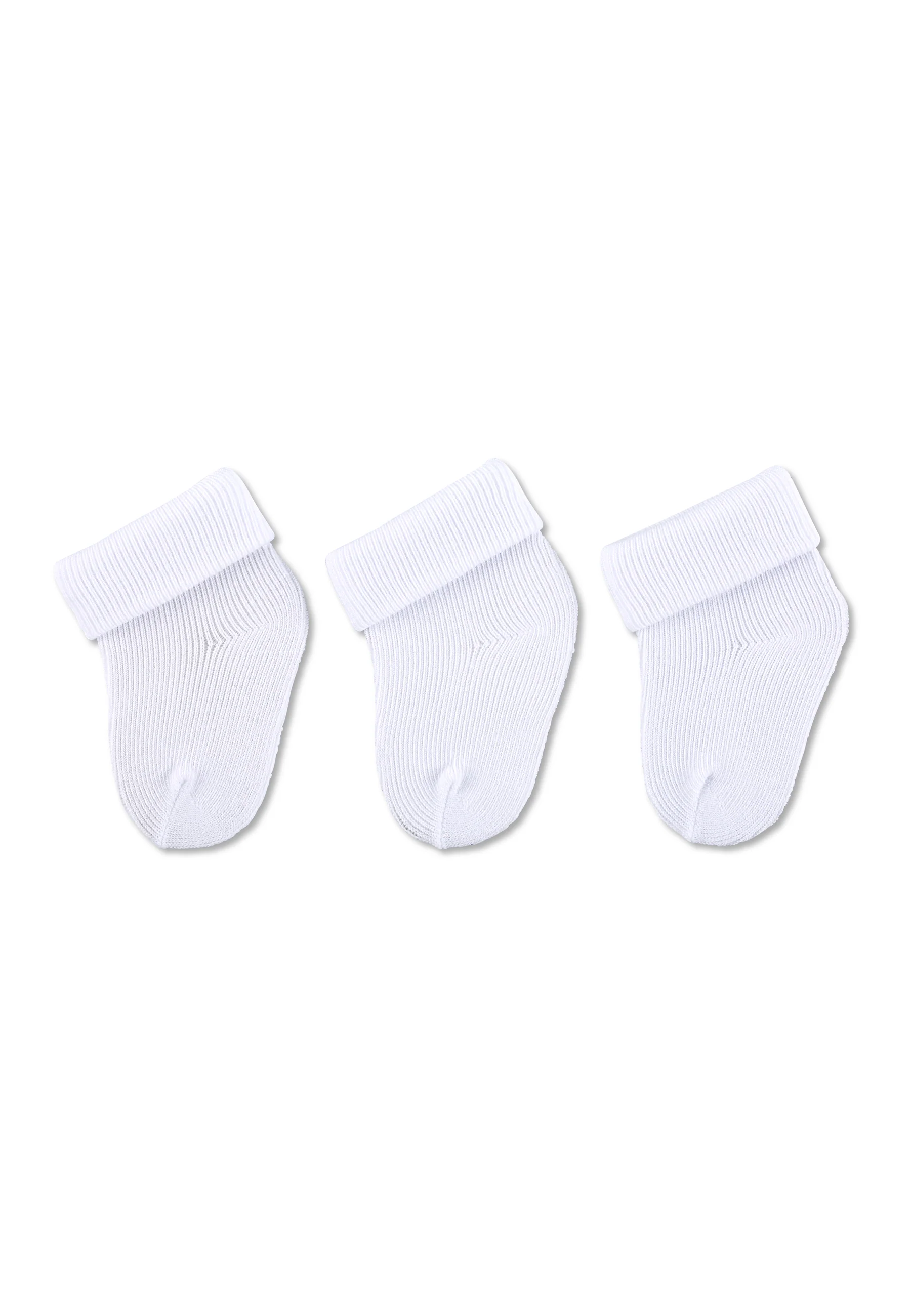 Erstlingssöckchen 3er-Pack uni mit Umschlag