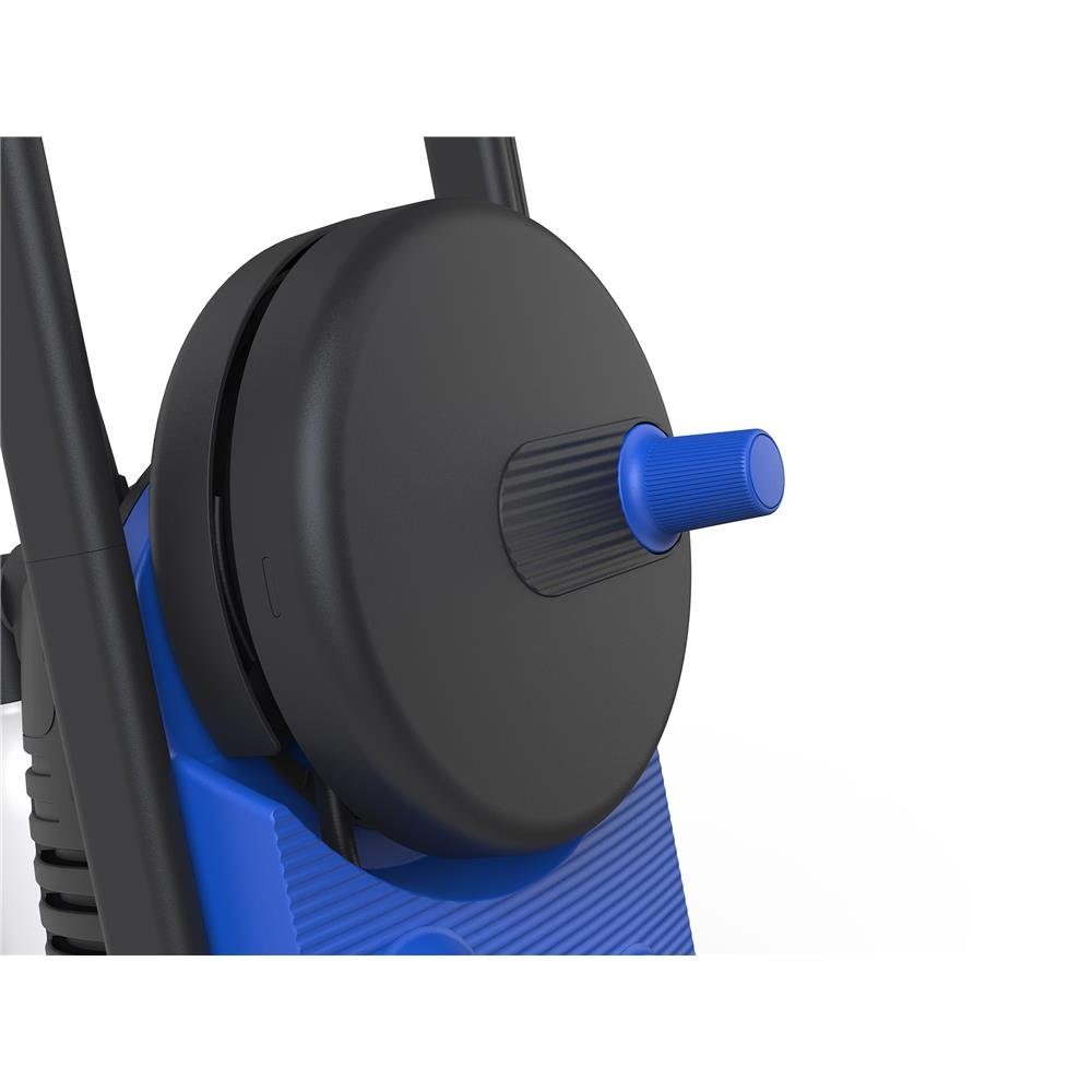 Nilfisk Hochdruckreiniger Core 140-6 PowerControl, Druckregulierung, 6 m, Schlauchtrommel, 140 bar, für Haus Garten und Auto, blau/schwarz