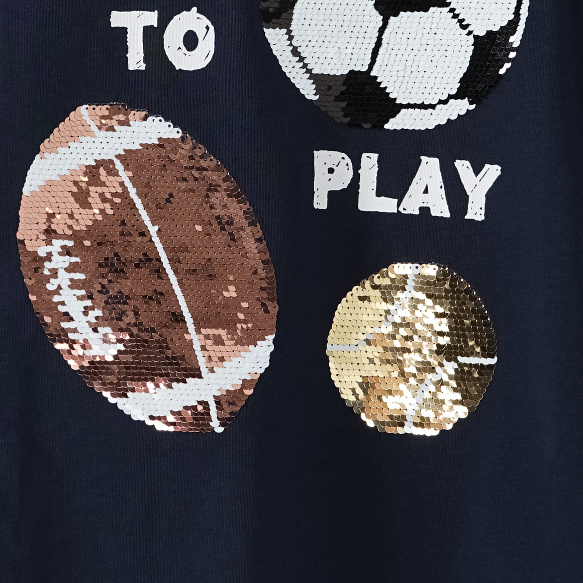 Jungen T-Shirt mit Wendepailletten