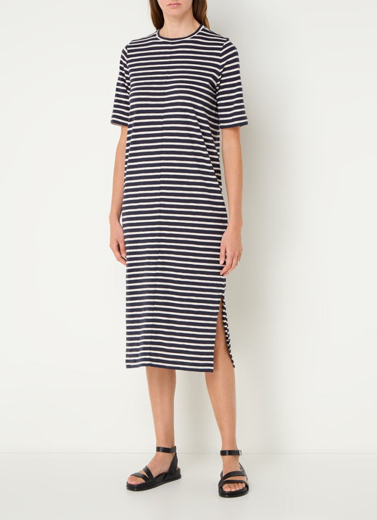 Rochie midi cu dungi bretone Whistles
