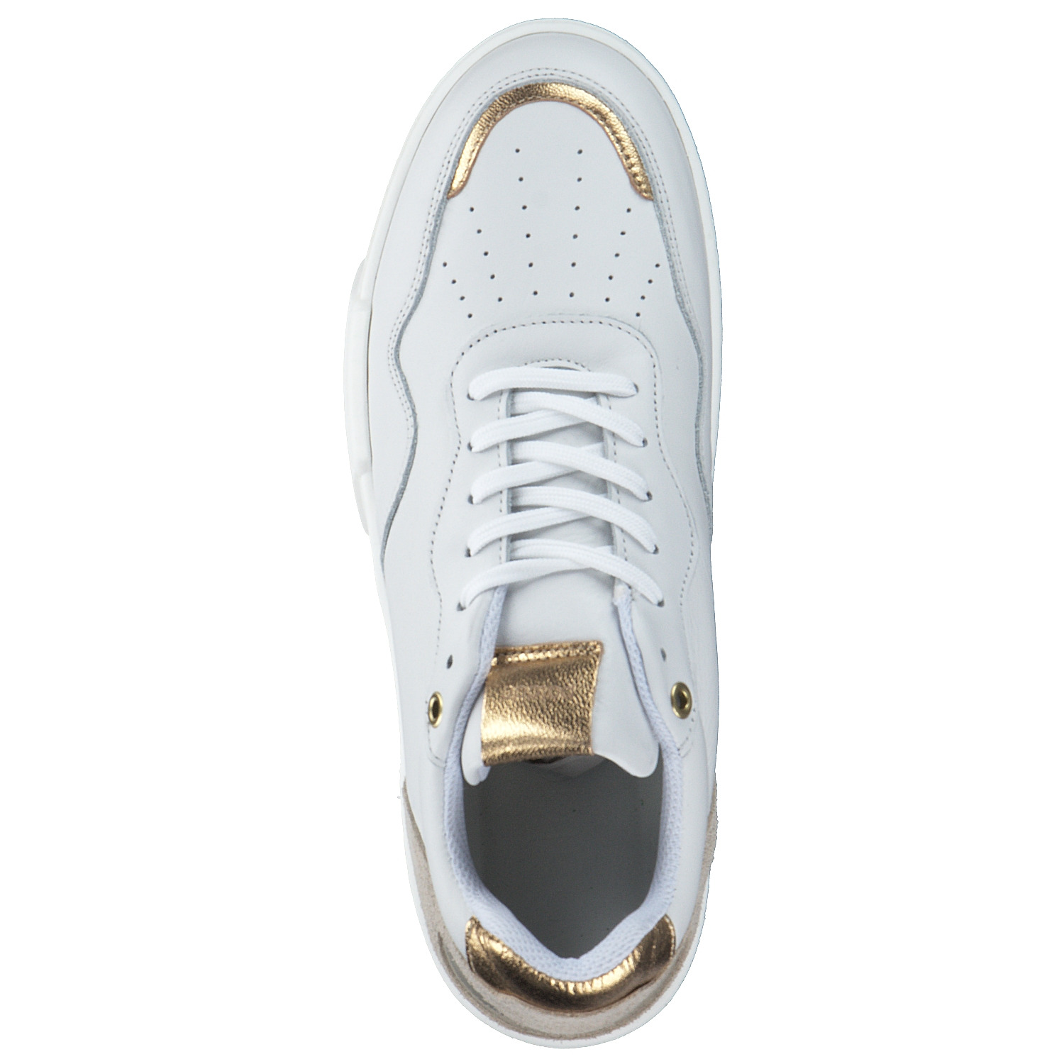 Palado S2-2319, Schnürschuhe, Damen, Weiß/Gold