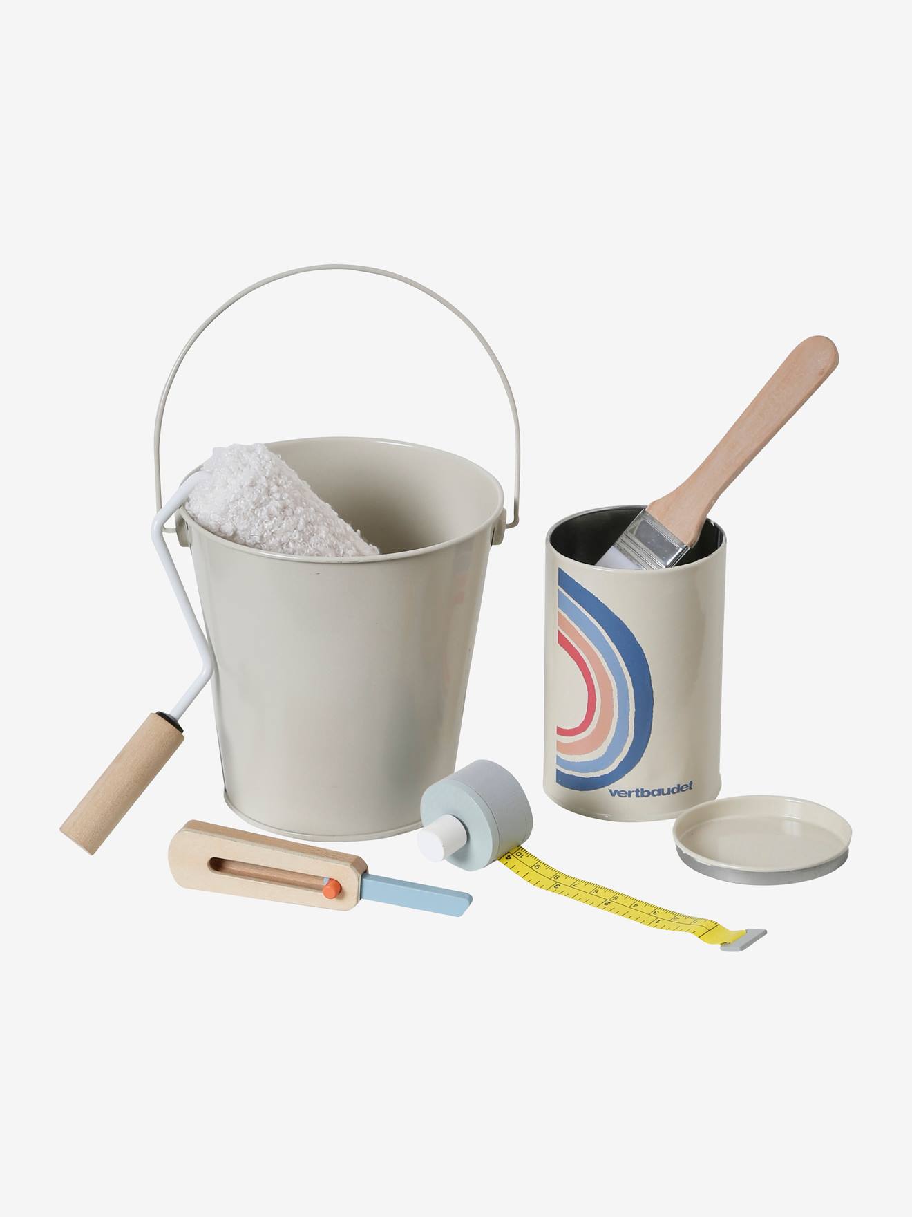Vertbaudet Kinder Spiel-Set Maler, Holz FSC - blau