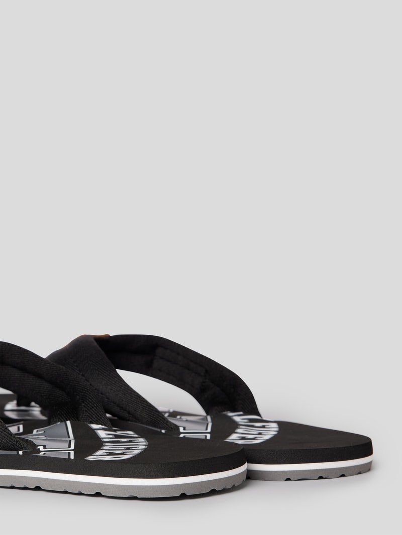 Zehentrenner mit Label-Details in schwarz