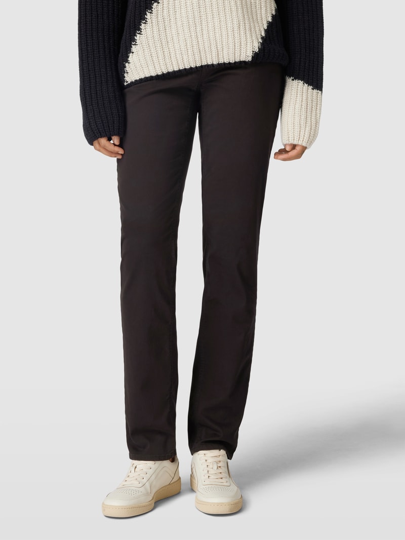 Jeans mit Stretch-Anteil Modell 'STYLE.CAROLA' in schwarz