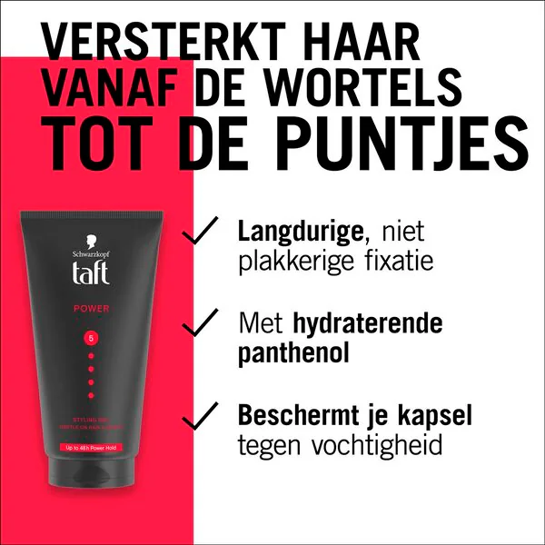 Taft Hold 5 Power Styling Gel 100ml