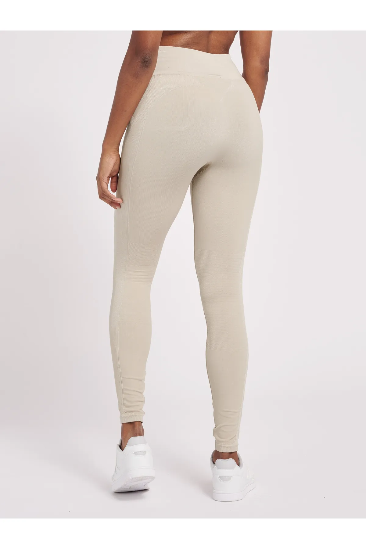 hummel  Sport-Leggings - Beige - Mittlerer Bund