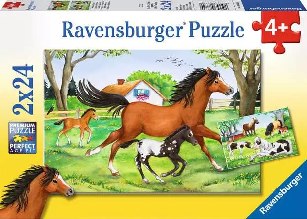 Kinderpuzzle ab 4 Jahren - Welt der Pferde - 24 Teile