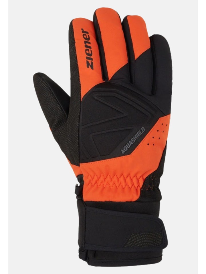 Ziener Skihandschuhe 'GATIS' in orange günstig kaufen