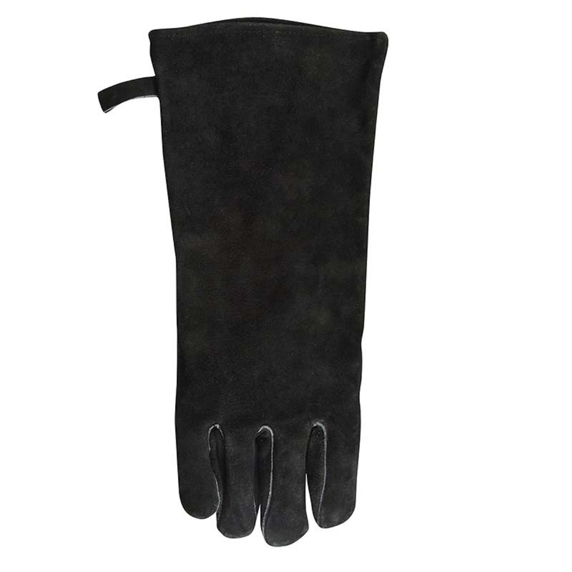 esschert design Feuerschale Grill Handschuh BBQ Leder extra lang Hitzebeständig Schutz Dutch Oven Kamin Öse, (1 BBQ Handschuh)