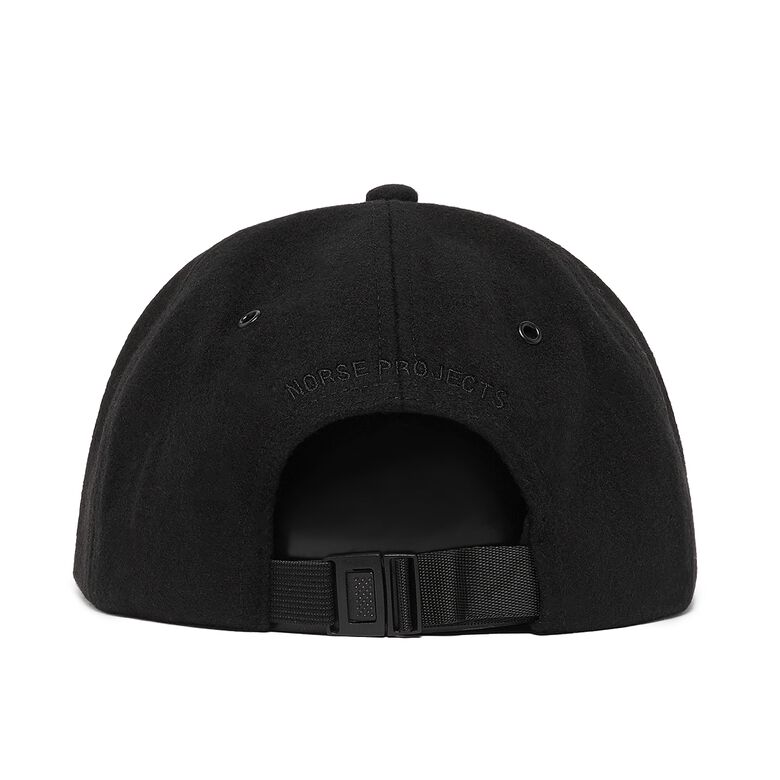 Norse Projects Wool Sports Cap Black