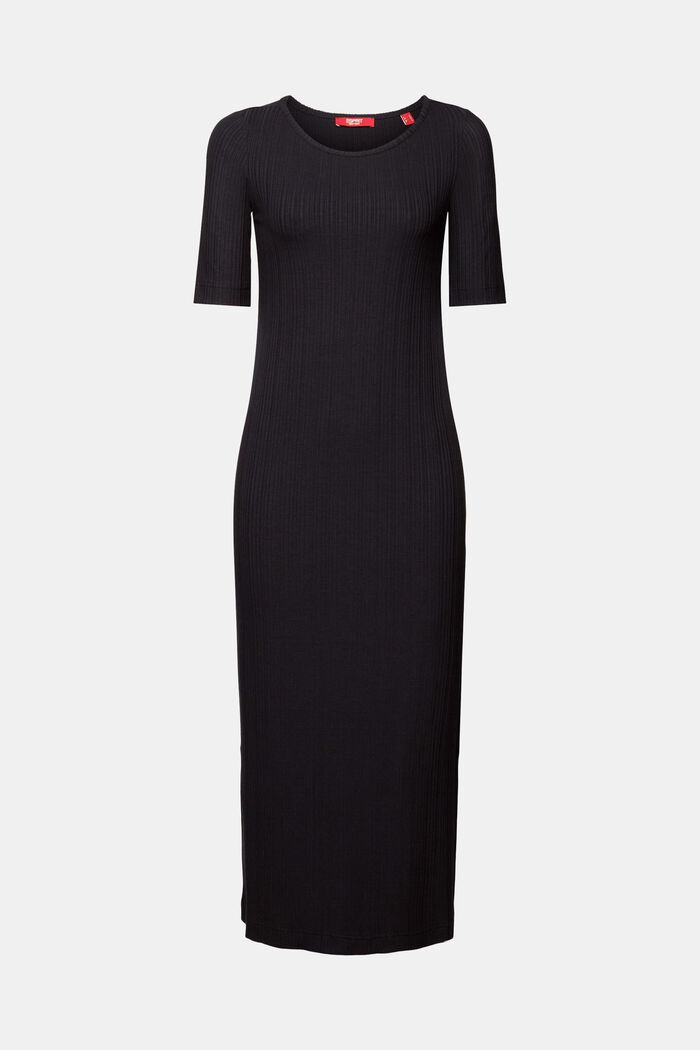 Midikleid aus Rippstrick
