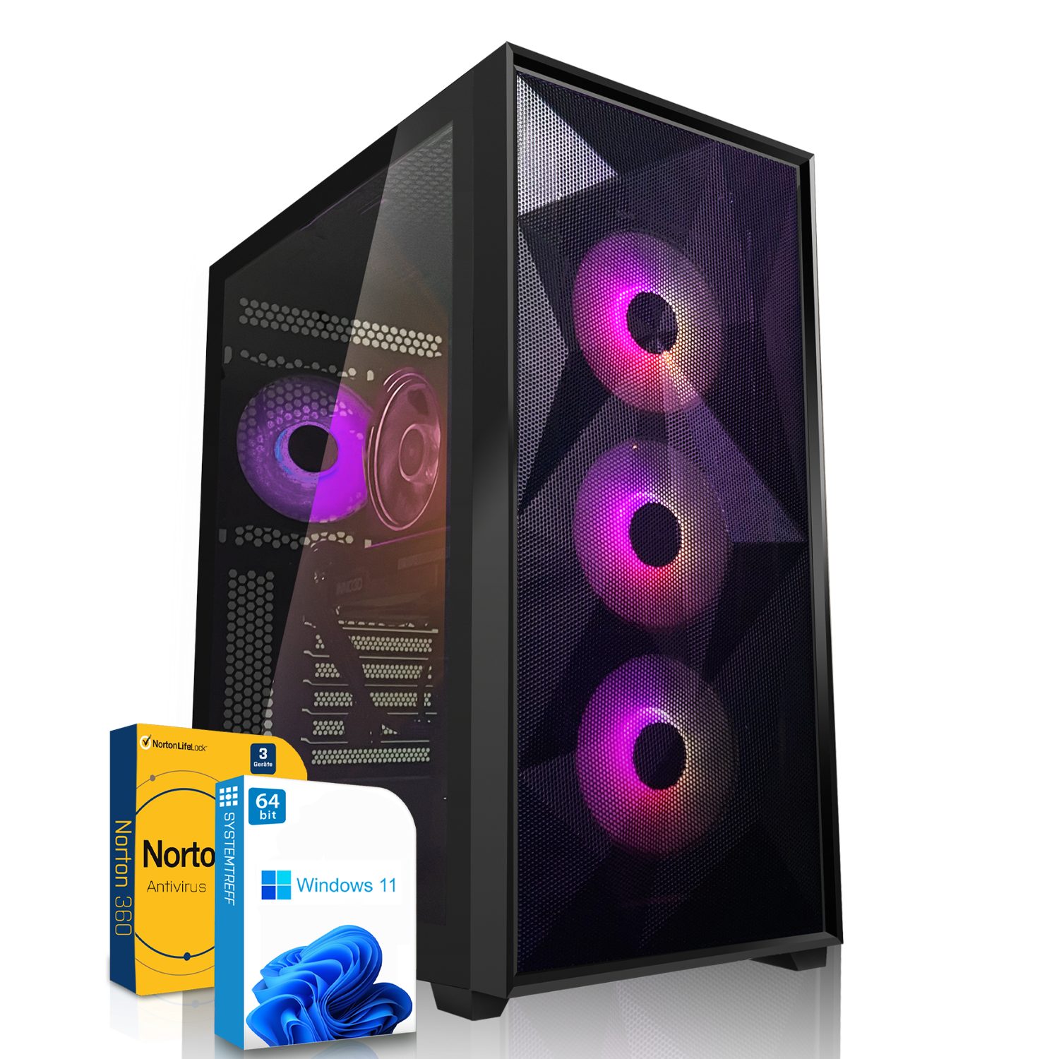 SYSTEMTREFF Gaming-PC (Intel Core i9 11900KF, GeForce RTX 3060, 16 GB RAM, 2000 GB HDD, 1000 GB SSD, Luftkühlung, Windows 11, WLAN)