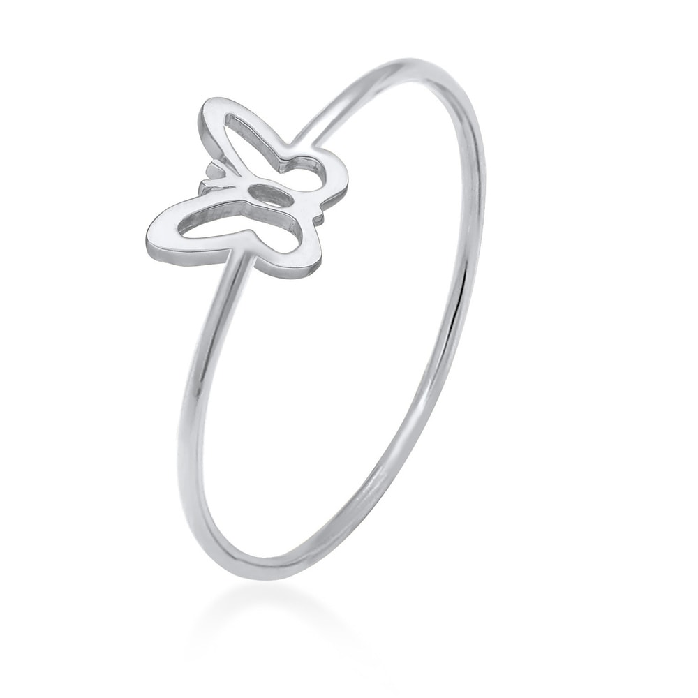 Elli Elli Bague Femmes Motif Papillon Tendance en argent sterling 925 Bague