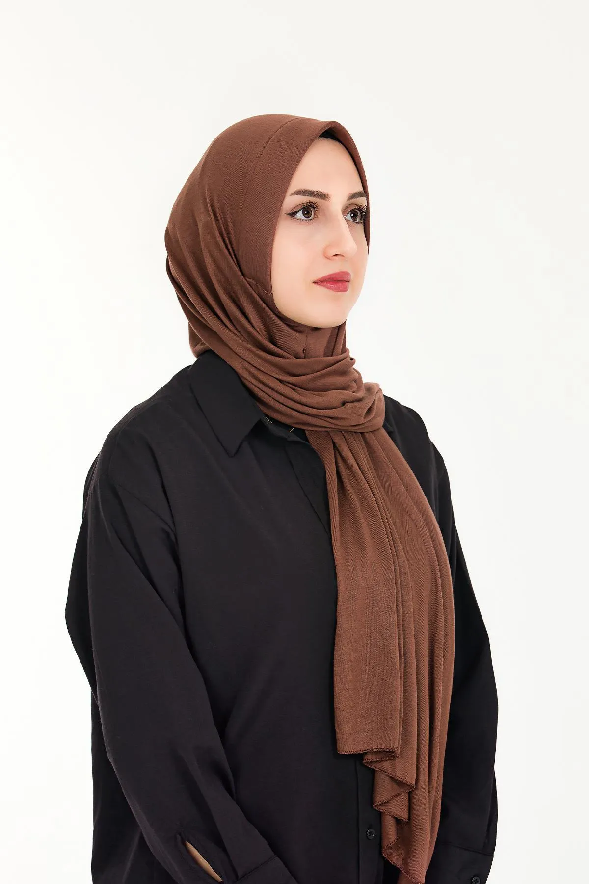 Sensu  Praktischer, aufsteckbarer Hijab-Schal aus gekämmter Baumwolle
