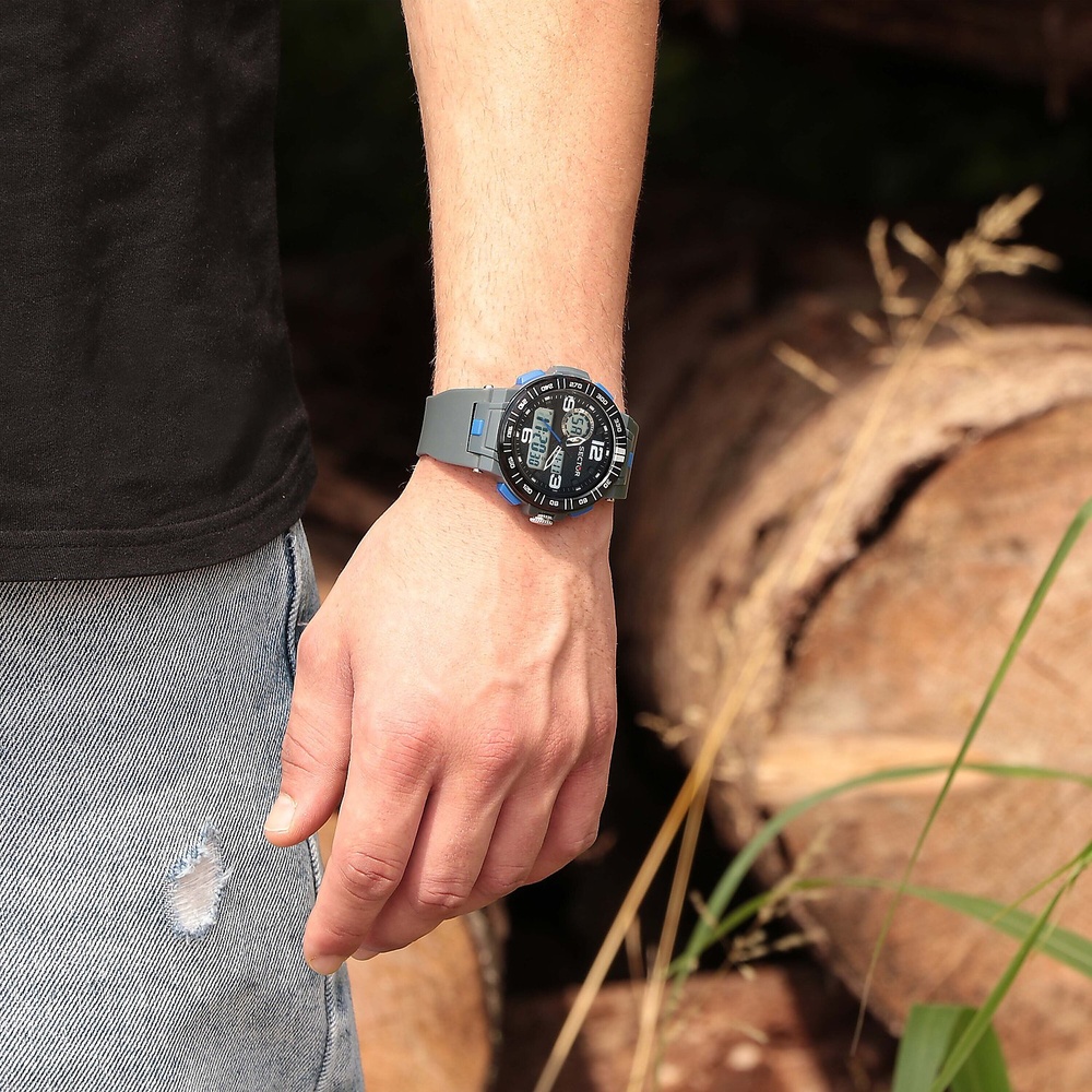 Sector Montre pour hommes Matière synthétique, Aluminium Montre