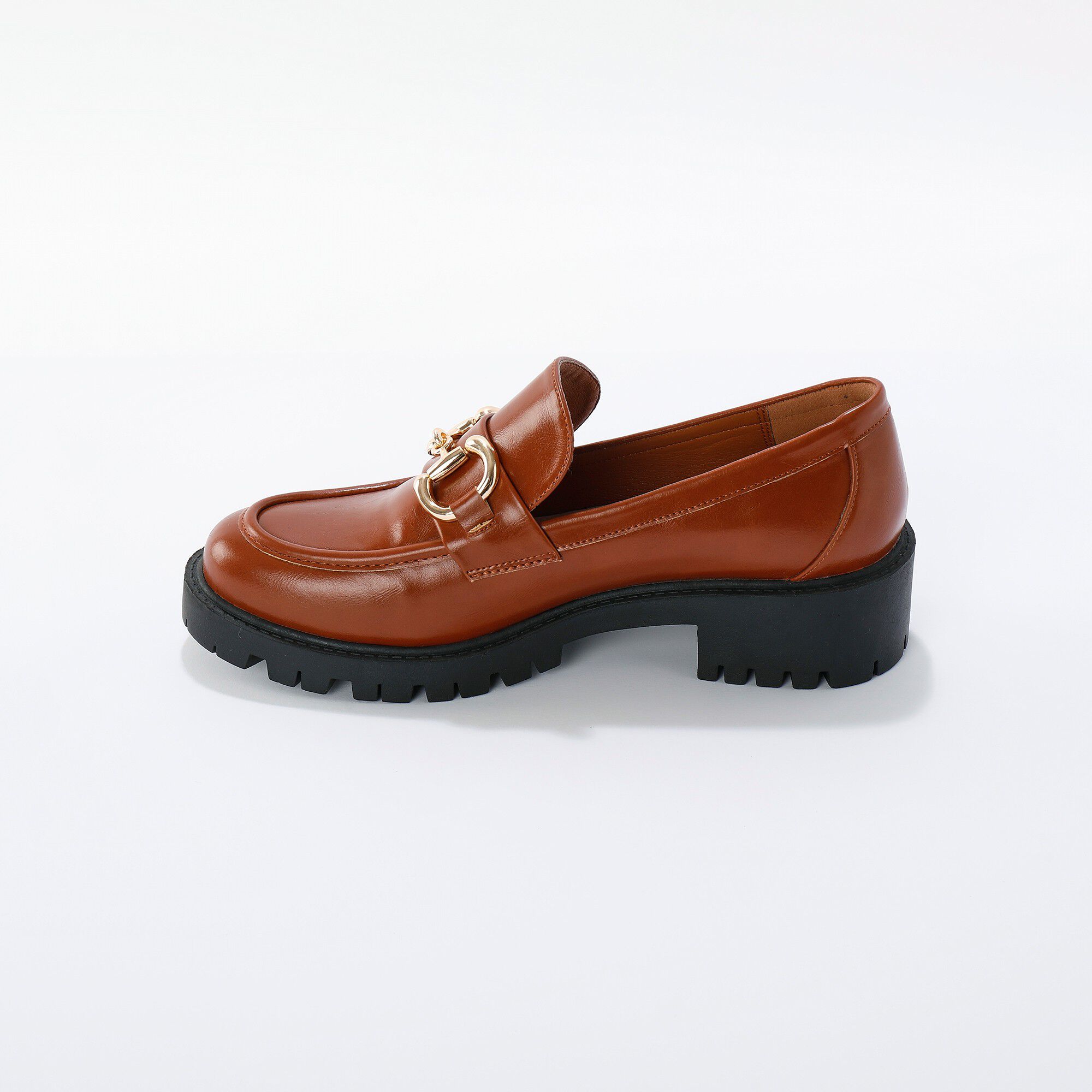 Mocassins mors fantaisie, semelle crantée