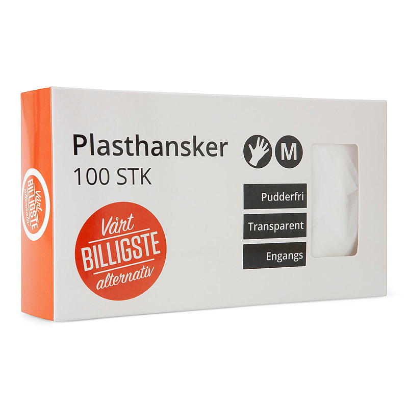 Soft Engangshansker 100 stk, plast