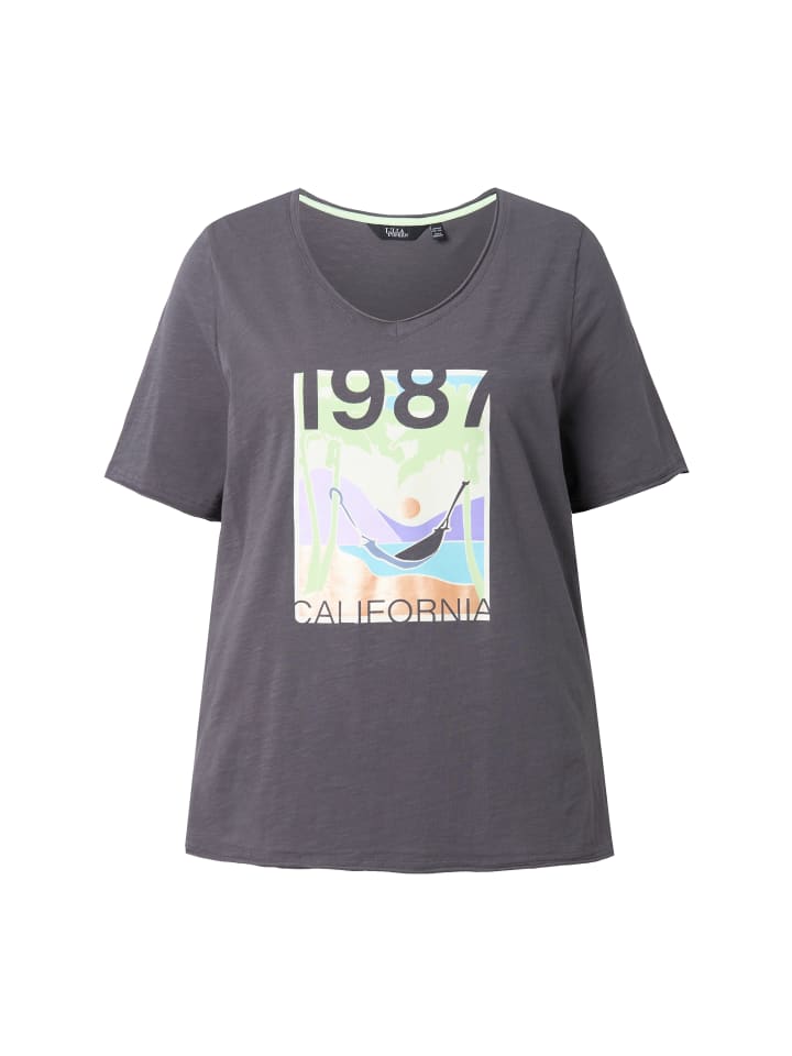 Ulla Popken Shirt in graphitgrau günstig kaufen