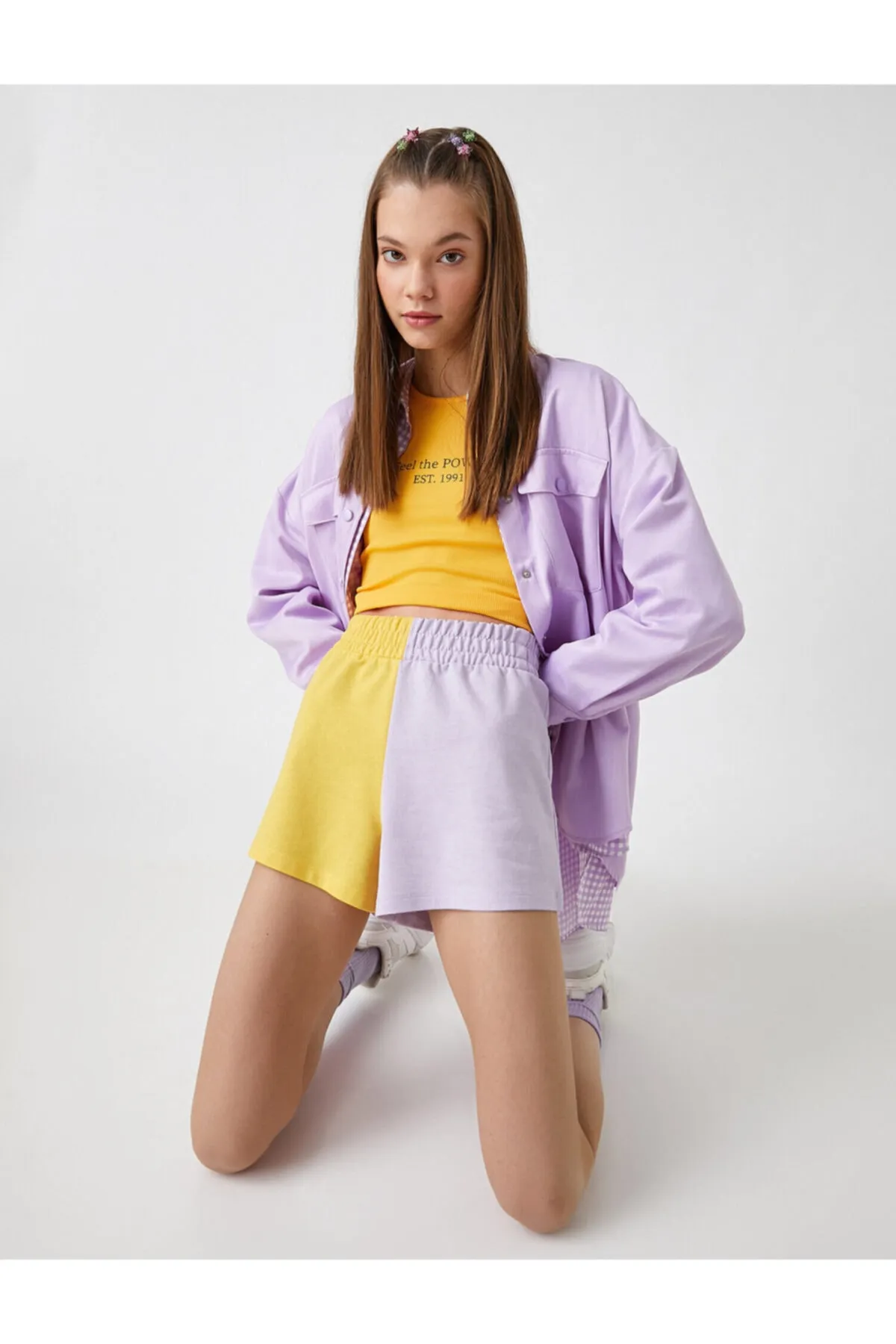 Koton  Shorts mit hoher Taille