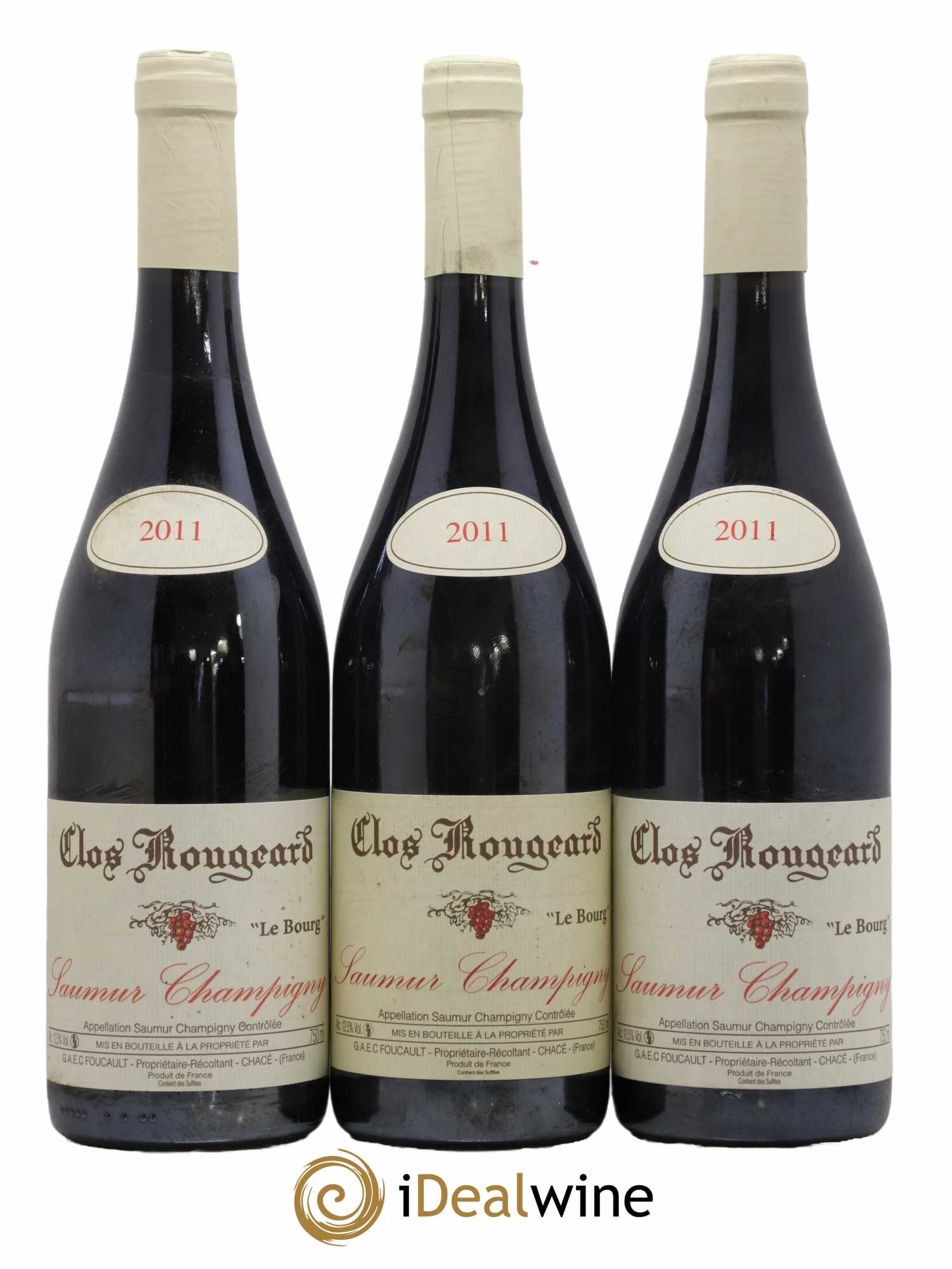 Saumur-Champigny Le Bourg Clos Rougeard  2011 - Lot de 3 Bouteilles