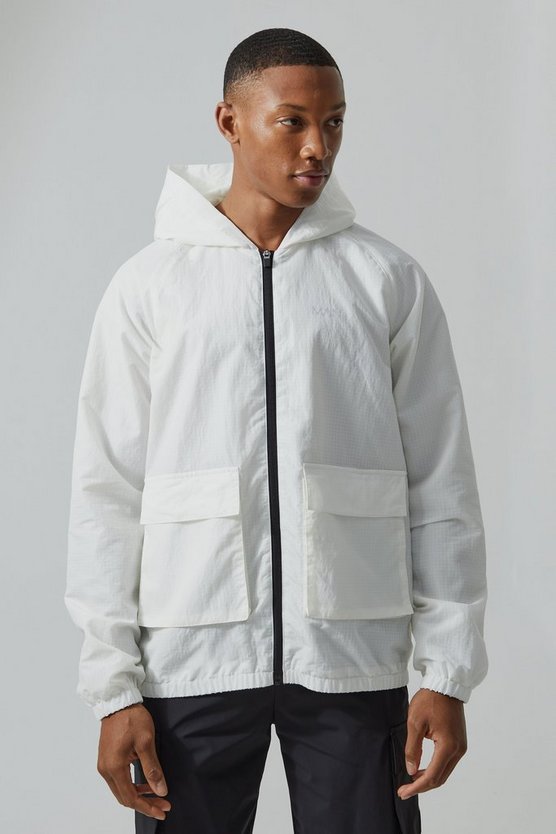 Man Active Ripstop Nylon Utility-Windbreaker