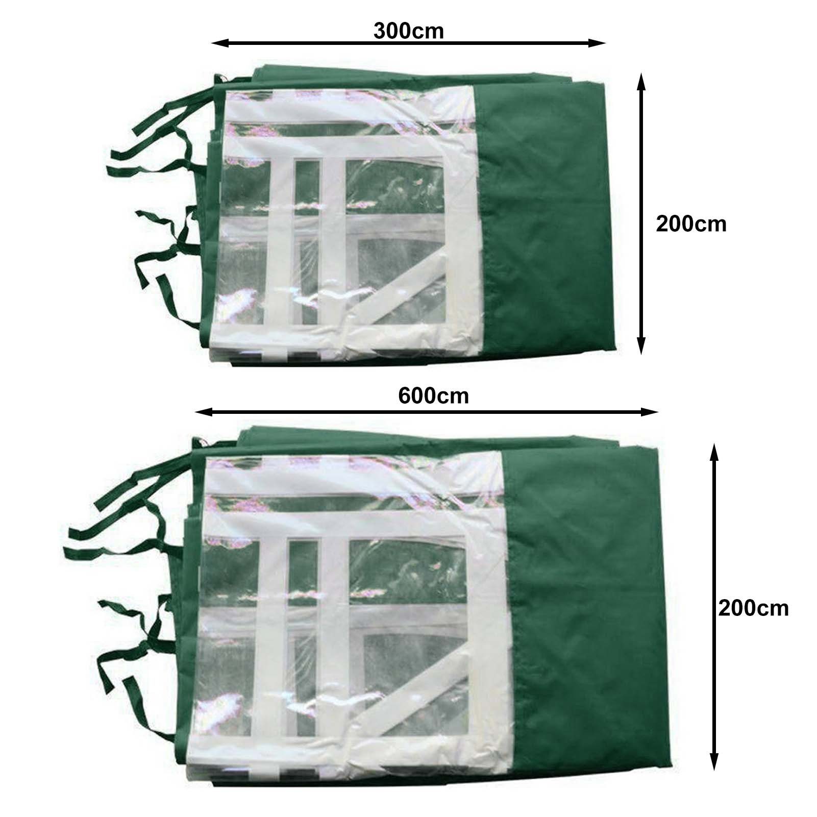 Rutaqian Tarp-Zelt Zelttuch Faltbar Wasserdicht Hat 3 Seiten und transparente Fenster, (Multifunktionaler Camping-Sonnenschutz aus Oxford-Stoff, Wind- und regensicheres Wickeltuch für Außenstallzelte), für Festival, Party, Marktstand, Flohmarkt und C