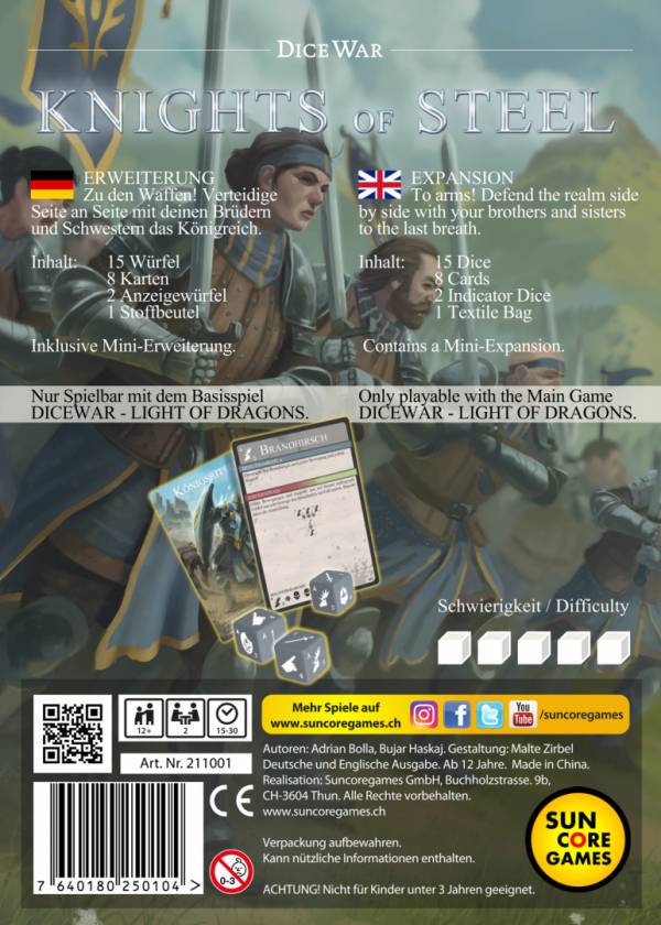 DiceWar - Knights of Steel (deutsch/engl.)
