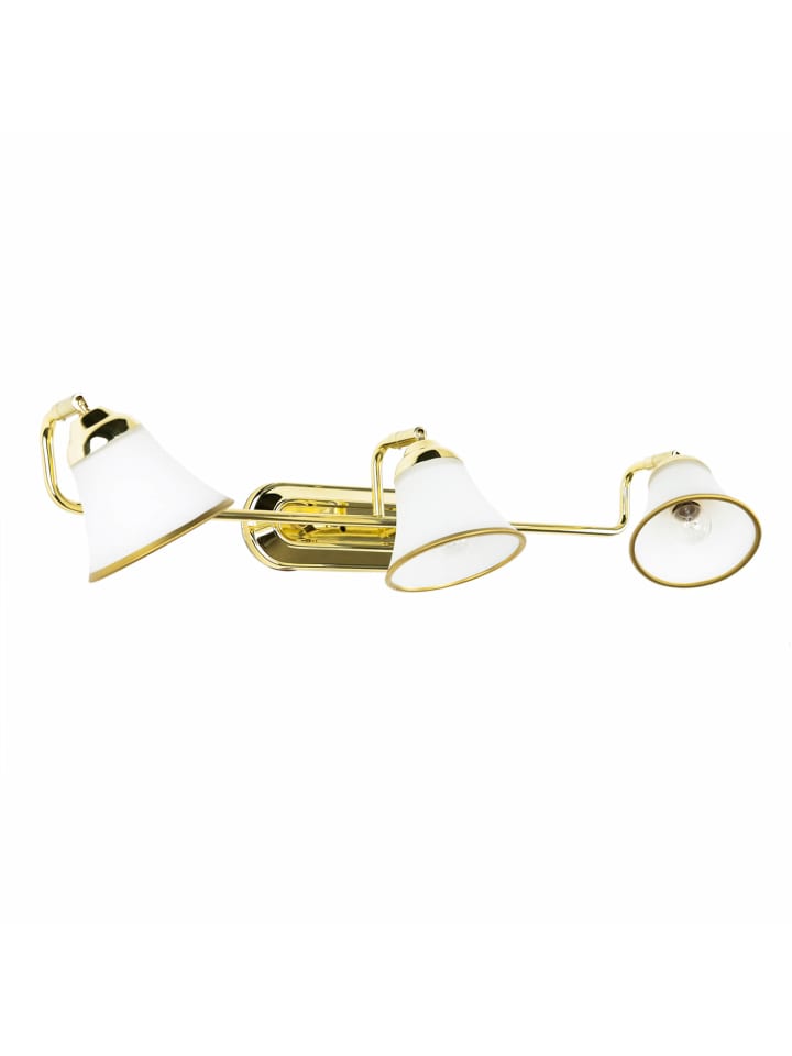 Licht-Erlebnisse Wandlampe in Gold Weiß günstig kaufen onesize