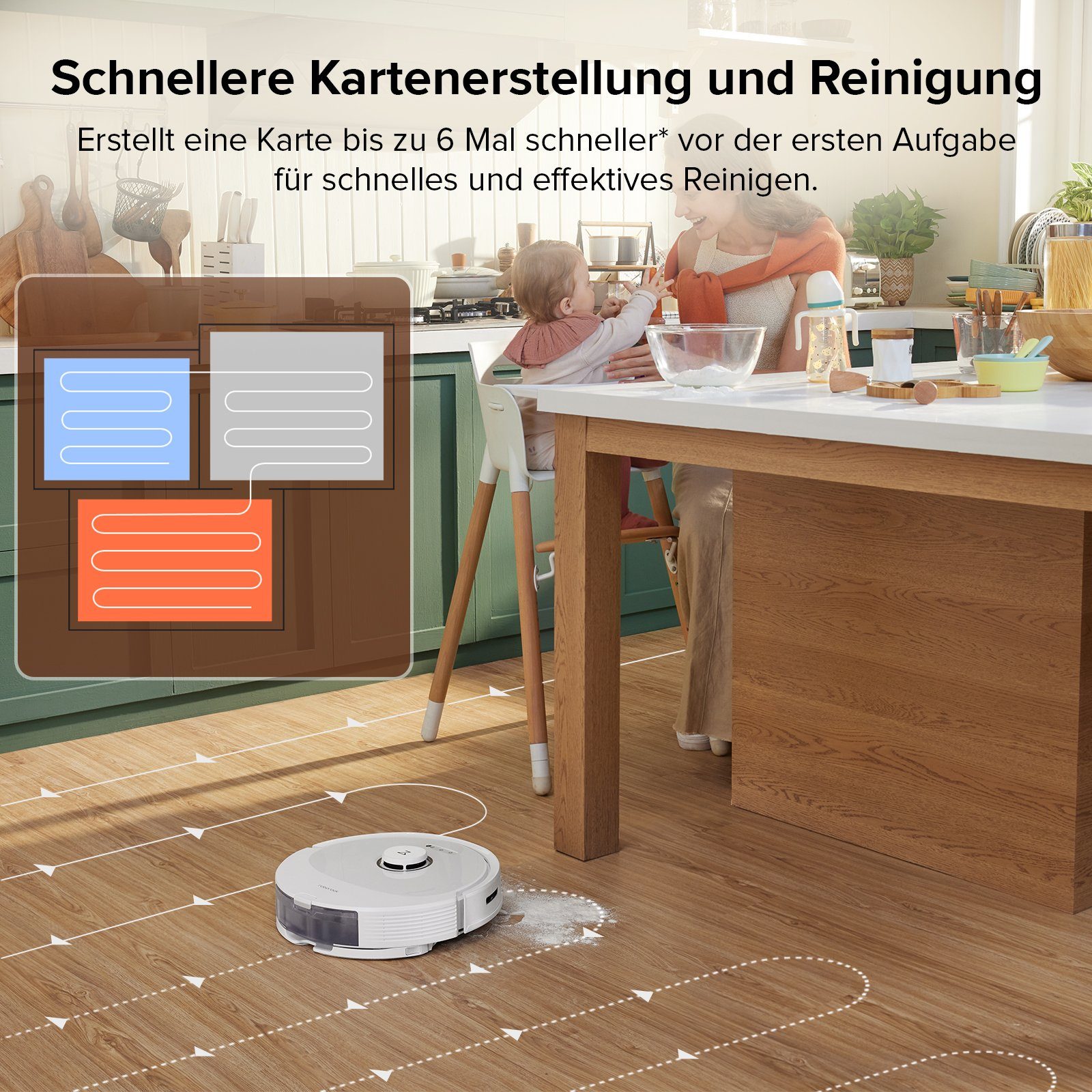 Roborock Saugroboter Q8 MAX, 59,00 W, mit DuoRoller-Bürste, 5500 Pa Saugkraft, No-Go-Zonen, Reinigung entlang der Bodenlinie, 3D-Zeichnung/mehrere Reinigungsstufen, Alexa & App Connect(Q7 max Aktualisierung)