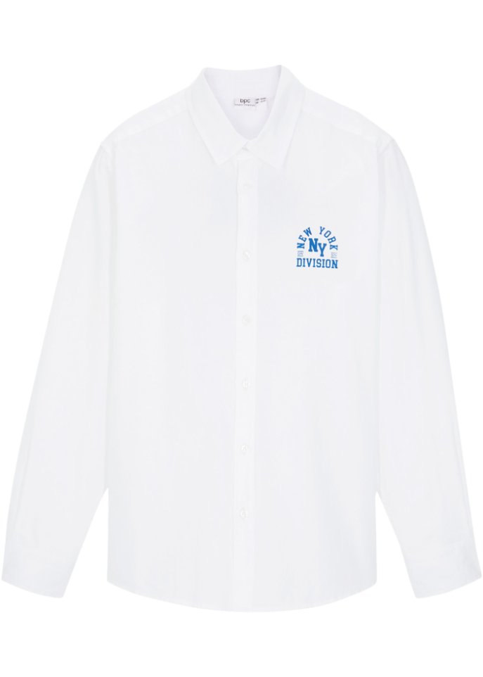 Jungen Oxford Hemd mit Druck