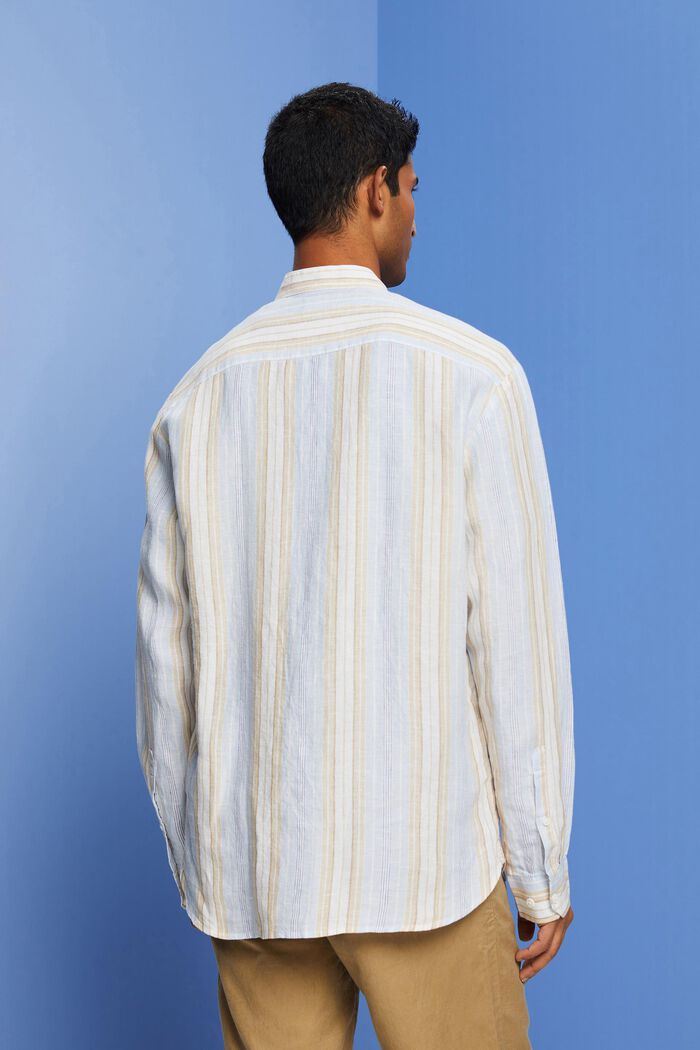 Gestreiftes Hemd, 100 % Leinen
