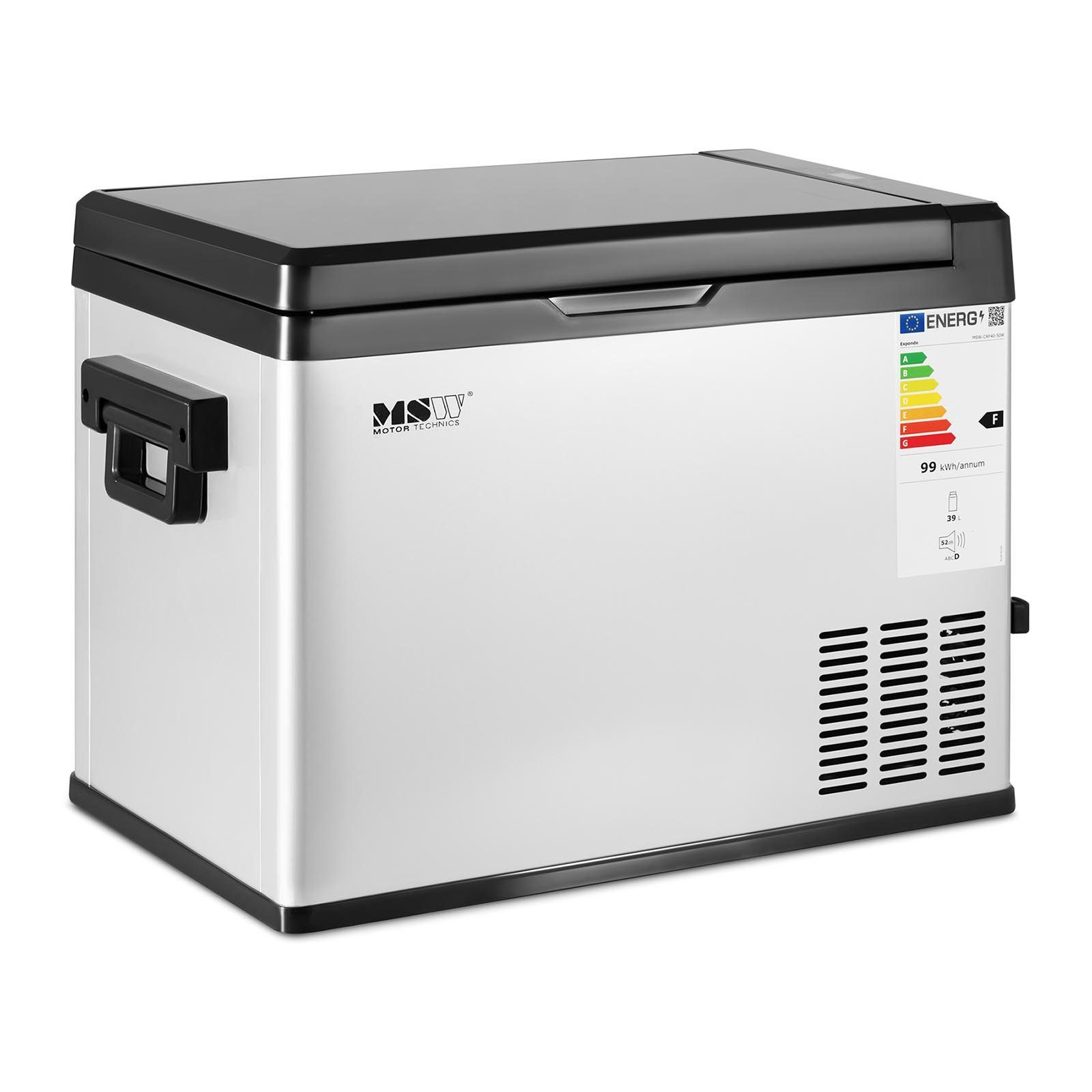 MSW Elektrische Kühlbox Auto-Kühlschrank mobiler Kühlschrank Reisekühlschrank 41 W 39 L -20
