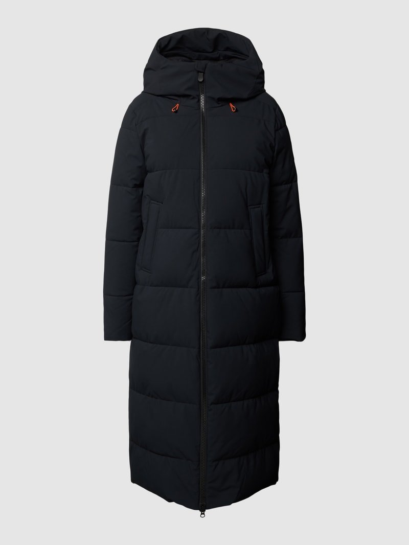 Steppmantel mit Kapuze Modell 'MISSY' in schwarz