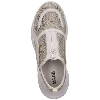 Michael Kors Sami Zip Trainer Sneaker in beige