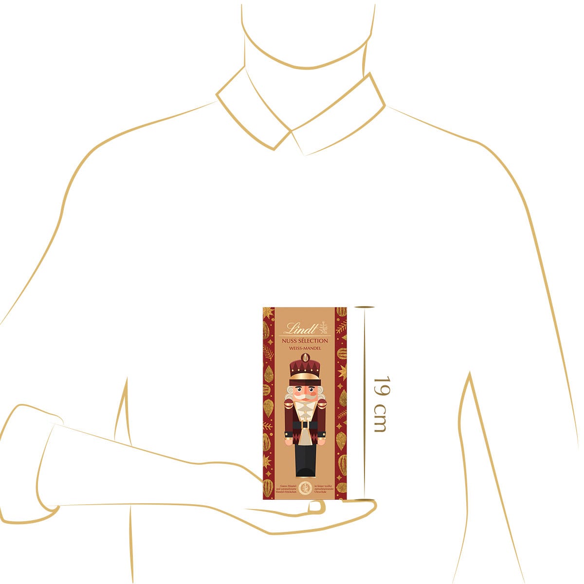 Nuss Sélection Weiße Mandel, 150g
