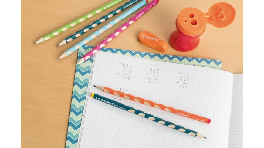 STABILO® Schmaler Dreikant-Bleistift für Rechtshänder - STABILO EASYgraph S in grün - Einzelstift - Härtegrad HB grün