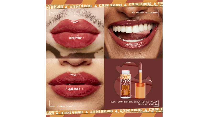 NYX PROFESSIONAL MAKEUP Duck Plump Lip Lacquer 7 g 06 - brick of time