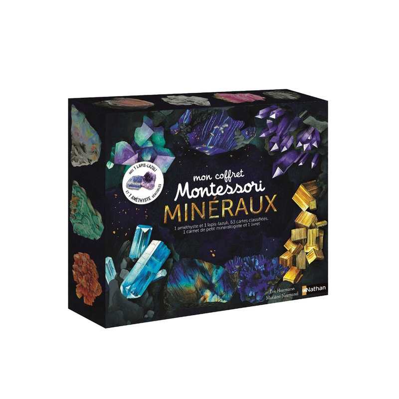 Livre Mon coffret Montessori minéraux - Nathan Jeunesse