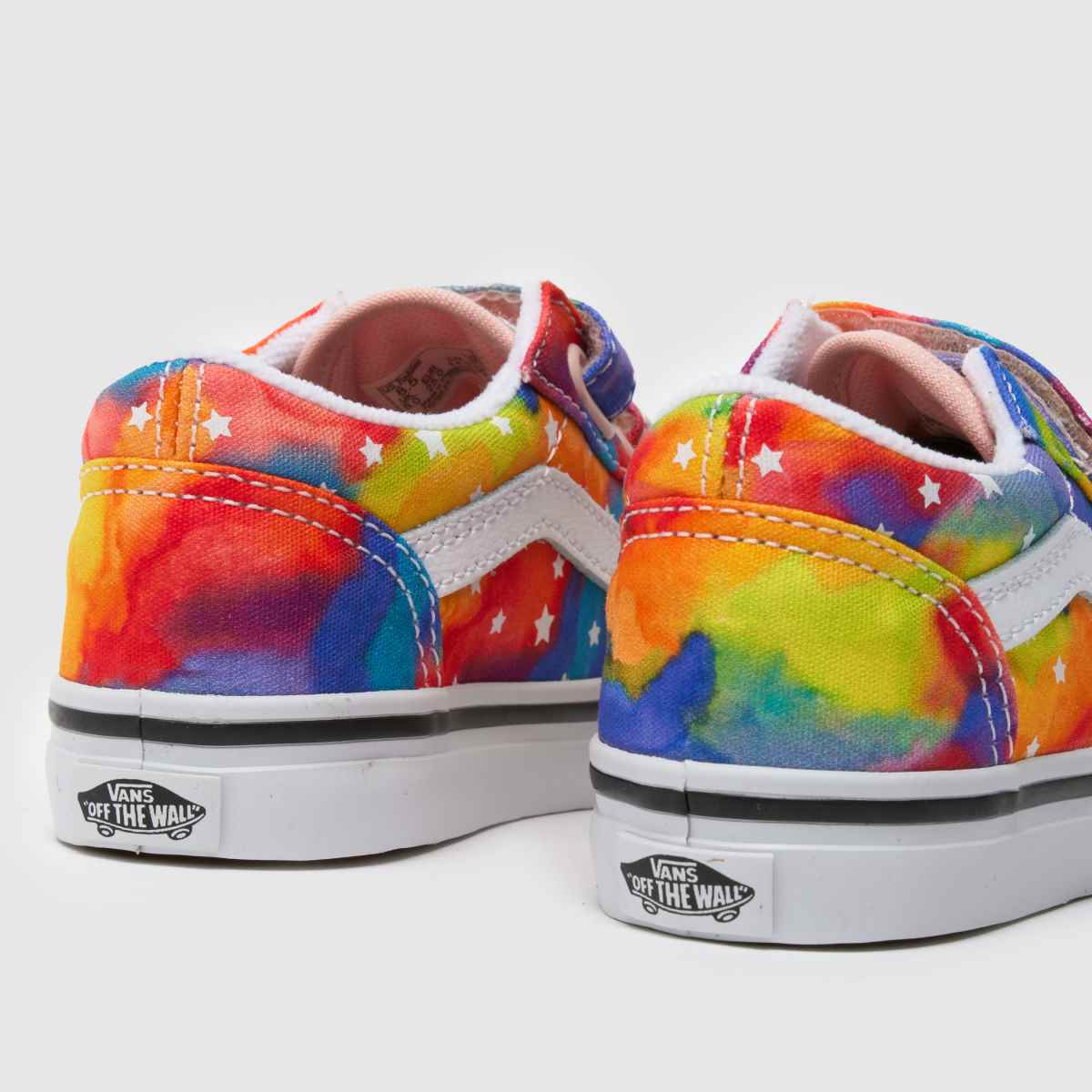 Vans multifärgade Old Skool v Rainbow-sneakers för småbarn