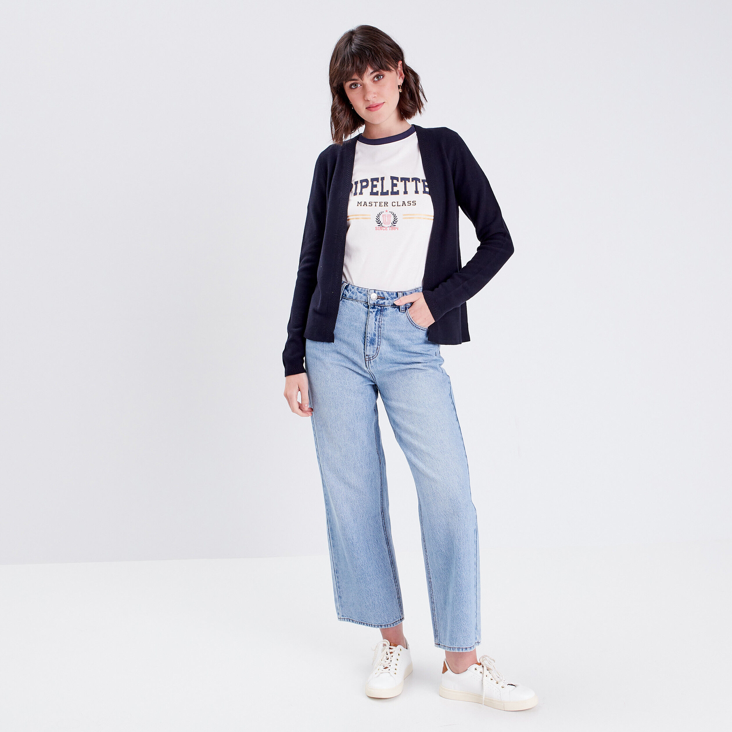 T-shirt manches courtes ecru femme | Cache Cache