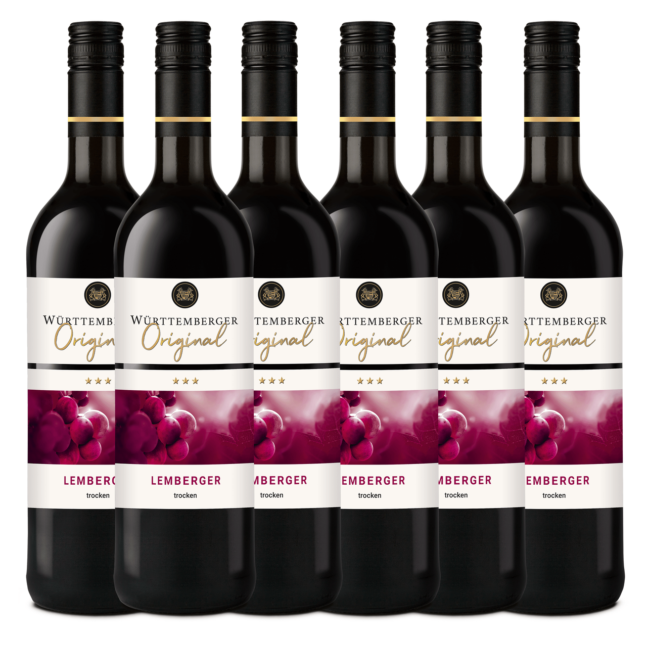 Württembergische WZG Württemberger Original Lemberger Qualitätswein trocken 0,75L 6er Karton