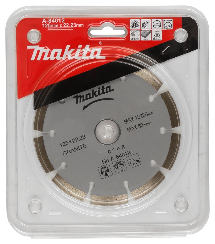 Makita Zubehör A-84012 Diamanttrennscheibensegment 125 x 22,23 x 2,0 mm
